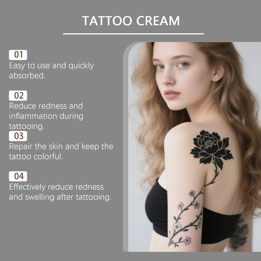 Tattoo Care Gel Balm – Moisturizing Ink Protection & Vibrancy Tattoo Care Balm QXL