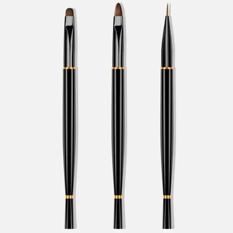 3-Piece Nail Art Liner Brush Set | Liner, Carving & Gel Pens Nail Art Brush Set QXL