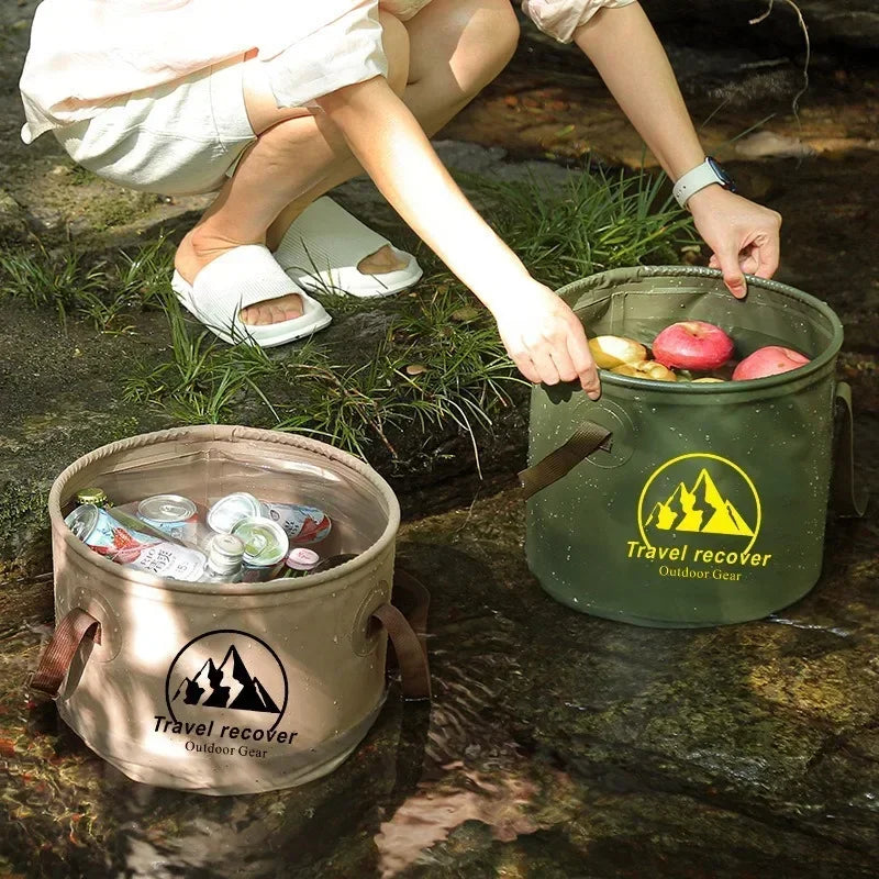 5L/10L Collapsible Outdoor Bucket | Camping Fishing Travel Collapsible Outdoor Bucket QXL