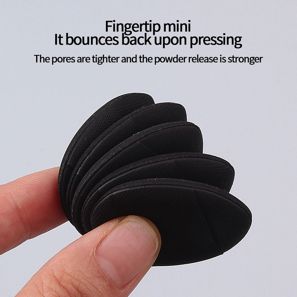 Mini Thumb Powder Puffs 20/50/100-Pack | Fingertip Concealer Makeup Sponge Puff QXL