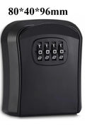 Wall Mounted 4-Digit Combination Key Lock Box | Outdoor Safe Key Lock Box QXL BLACK Medium size