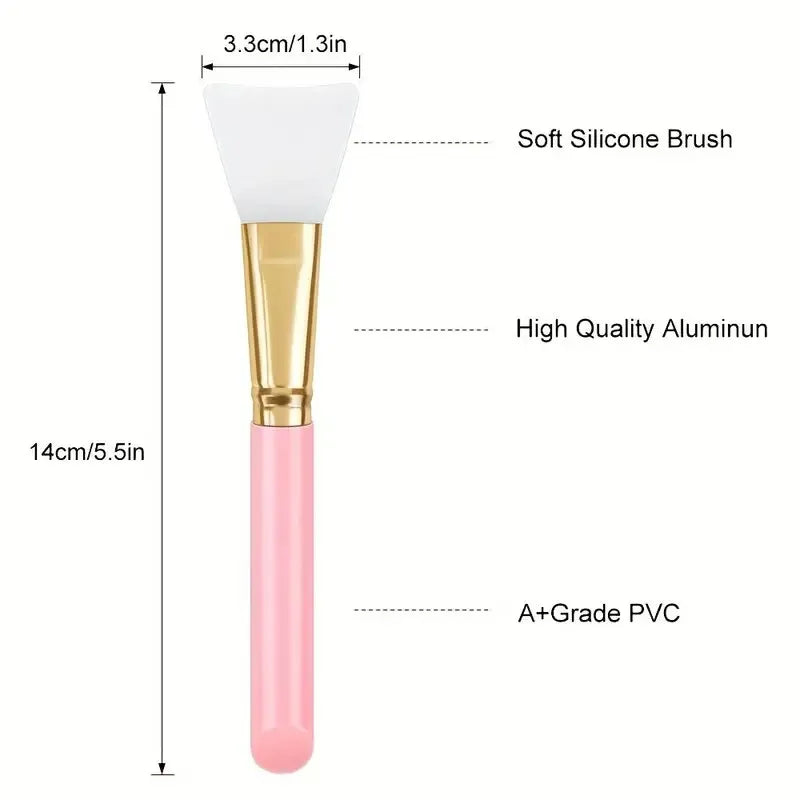5-Pack Dual-Ended Silicone Face Mask Brush & Applicator Silicone Face Brush QXL