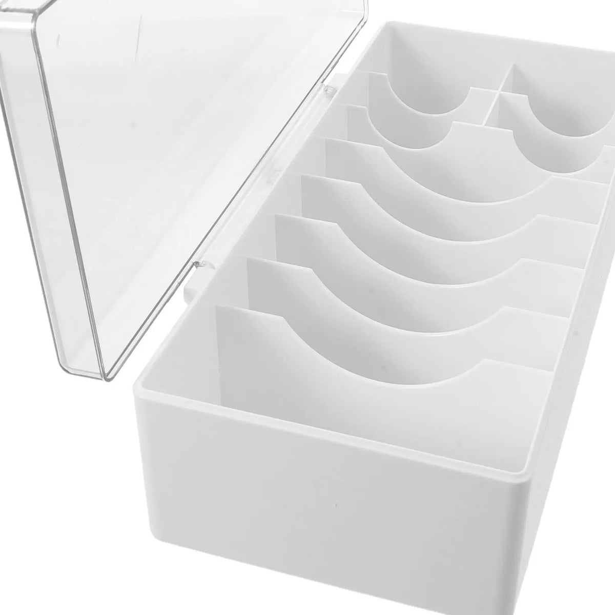 Acrylic Lash Extension Organizer | Flip Lid Storage Box Lash Supply Organizer QXL