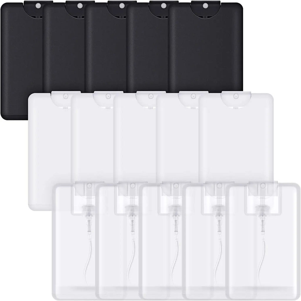 15-Pack 20ml Refillable Perfume Spray Bottles | Card Case Style Perfume Spray Bottles QXL Plastic Mixed Color 15pcs 650mL