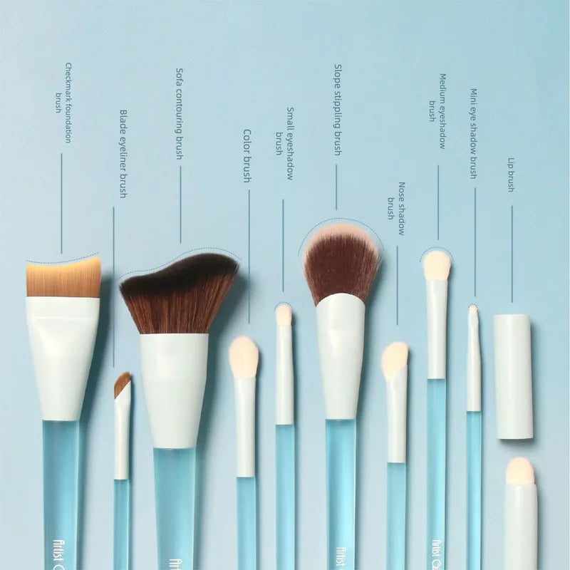 10-Piece Synthetic Makeup Brush Set for Beginners Makeup Brush Set QXL