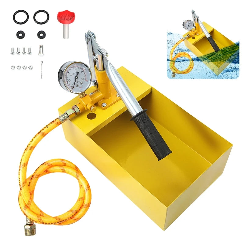 5L Manual Hydraulic Pressure Test Pump | 16 Bar, 1/2" Hose Hydraulic Test Pump QXL