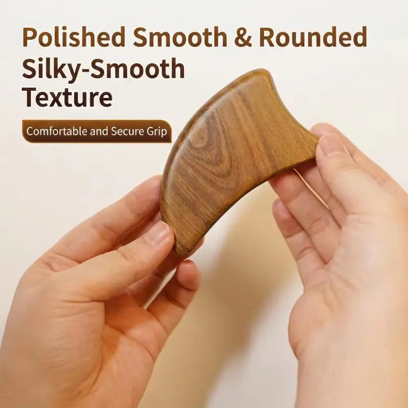 Wooden Gua Sha Scraper | Face & Body Massage Tool Gua Sha Scraper QXL