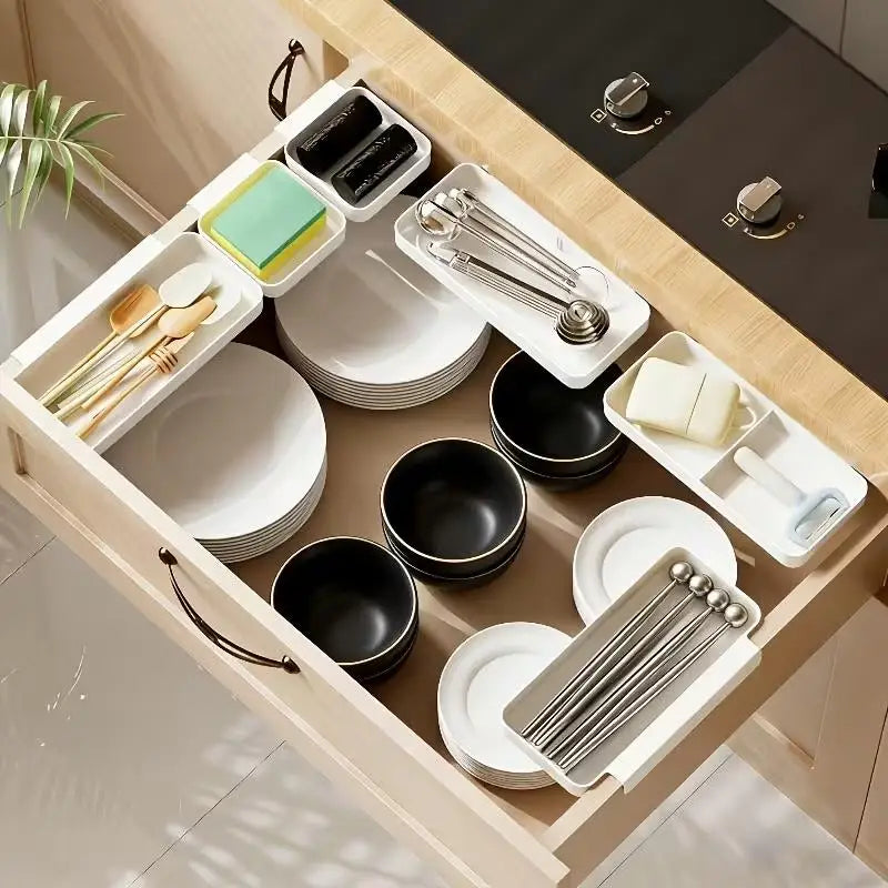 3-Pack Hanging Storage Boxes | Drawer & Desktop Organizer Hanging Storage Organizer QXL