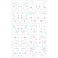 Glitter Laser Temporary Tattoo Face Stickers | Festival Decals Temporary Tattoo Stickers QXL B CN