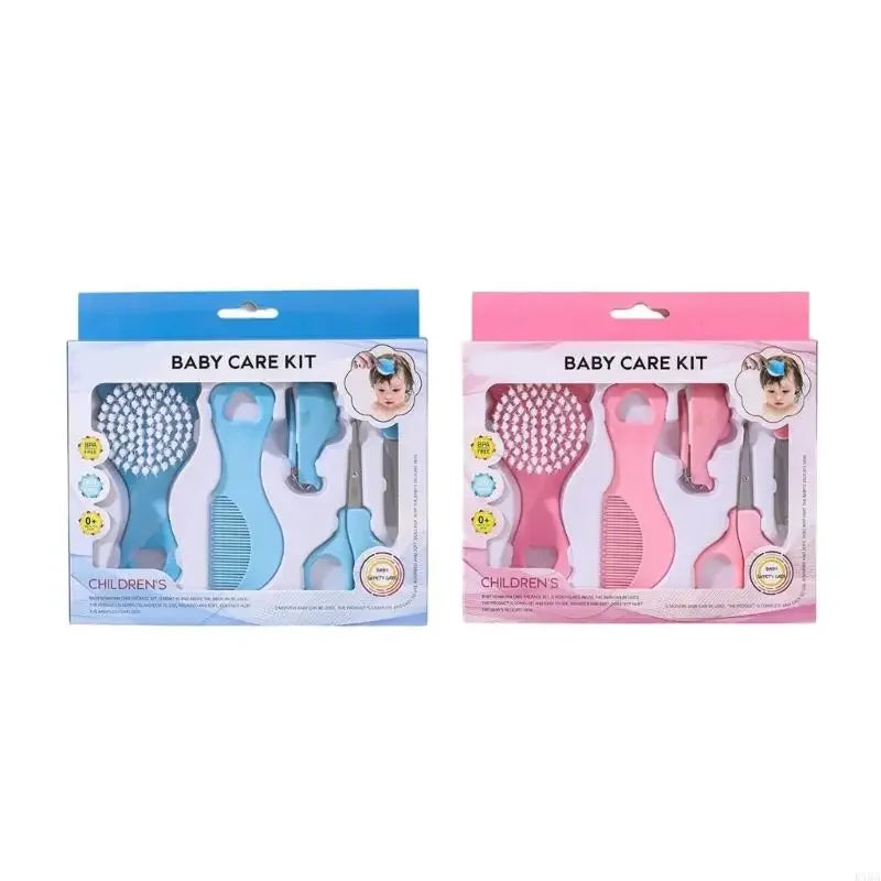 5-Piece Baby Grooming Kit – Brush, Comb & Nail Trimmer Set Baby Grooming Kit QXL