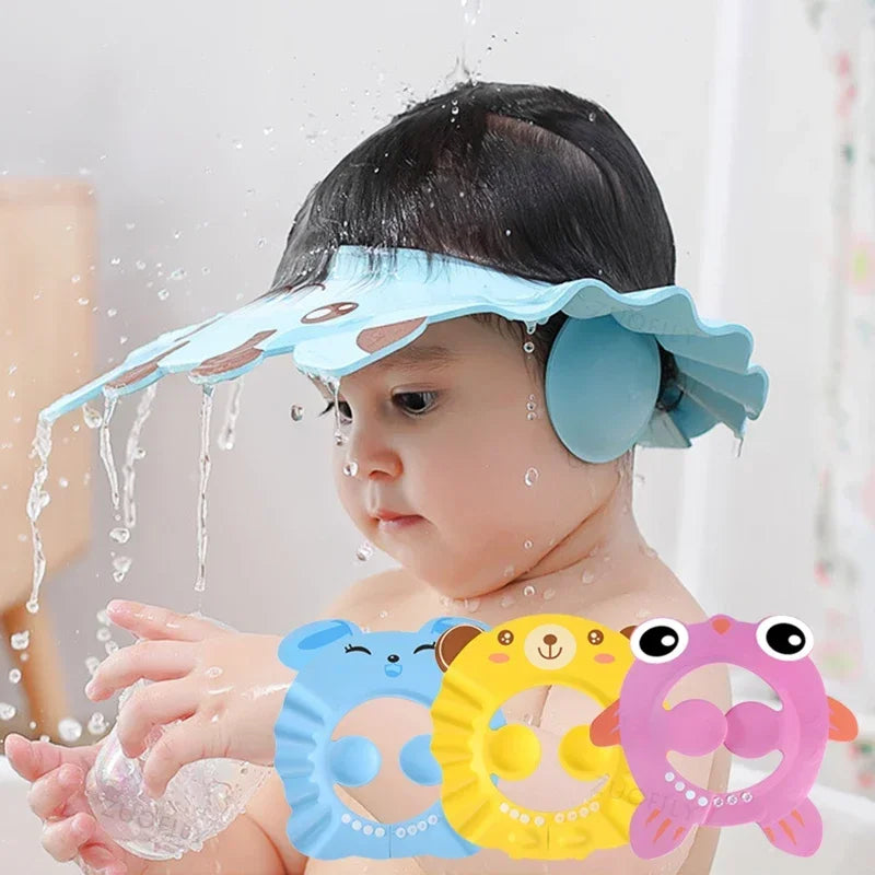 Baby Shower Cap Adjustable | Ear & Eye Guard for Toddlers Baby Shower Cap QXL
