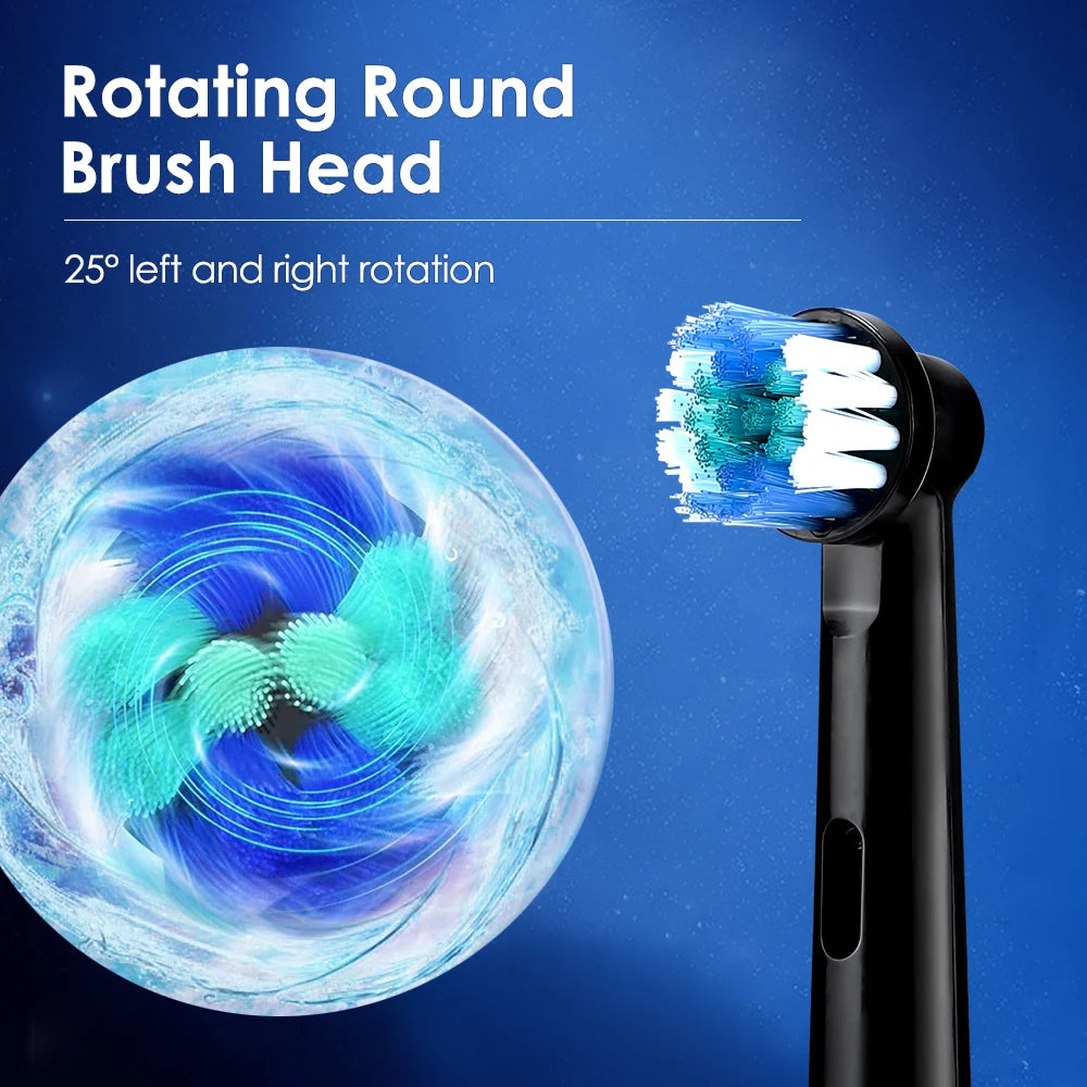 Smart Rotating Electric Toothbrush | 5 Modes, 4 Heads & Timer Electric Toothbrush QXL