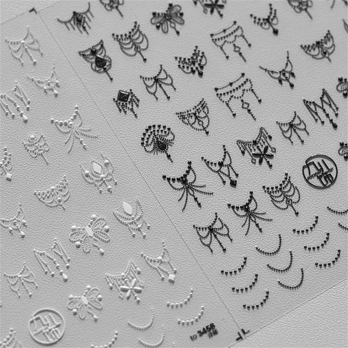 5D Butterfly Nail Art Stickers | Gold Silver Hollow Decals Nail Art Stickers QXL