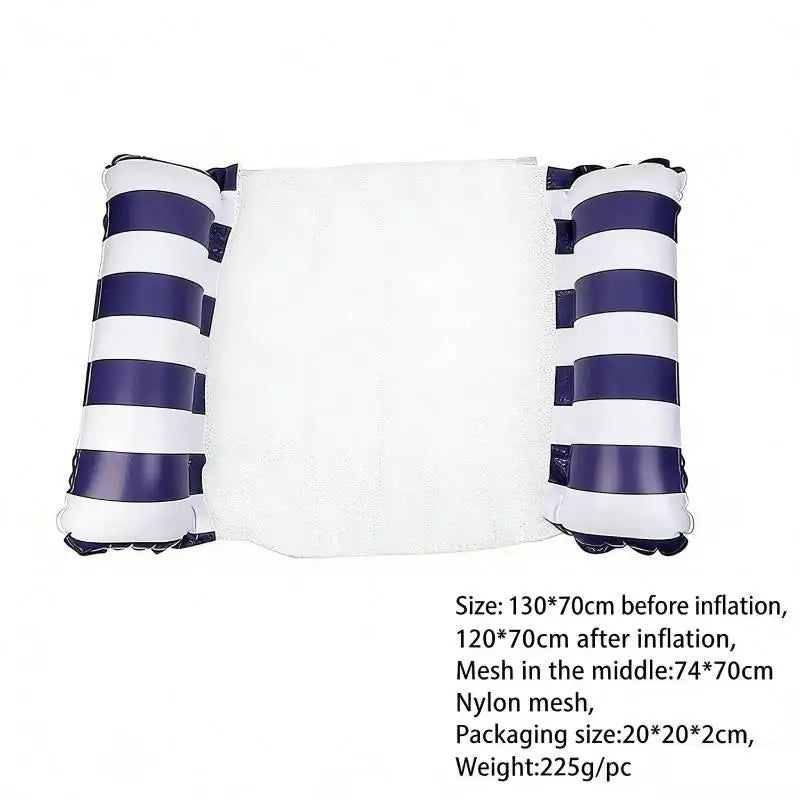 Inflatable Floating Water Hammock | Pool & Beach Lounger Inflatable Pool Float QXL Dark blue