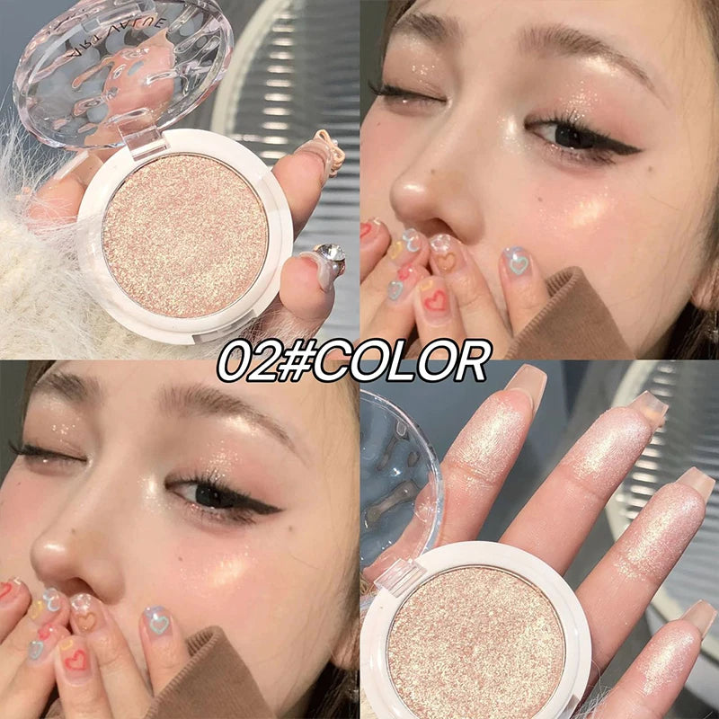 Art Value Glitter Highlighter Palette – Champagne Gold Contour Highlighter Palette QXL