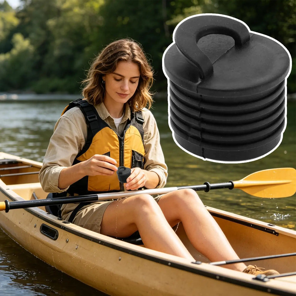 Kayak Scupper Drain Plug with Pull Tab | Rubber Waterproof Kayak Scupper Plug QXL