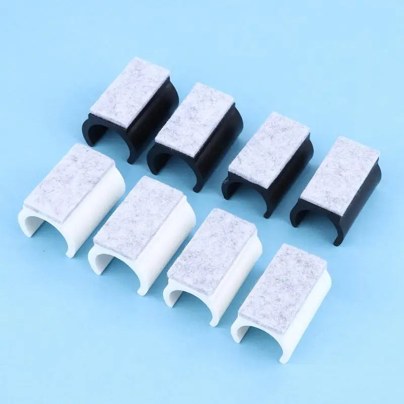 10-Pack U-Shape Chair Leg Caps 19/22/25mm Non-Slip Floor Protectors Furniture Leg Caps QXL