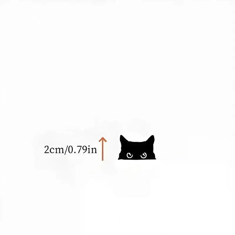 10-Pack Black Cat Peeping Car Stickers | Cute Vinyl Decals Car Vinyl Sticker QXL