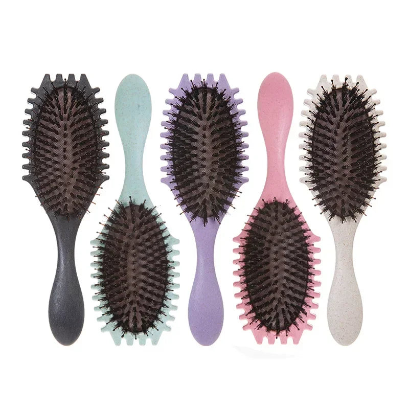 Boar Bristle Paddle Hair Brush – Detangle & Scalp Massager Paddle Hair Brush QXL