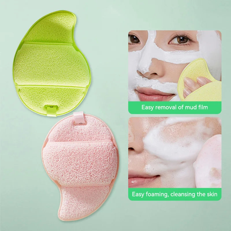 Gecomo Mango Face Wash Glove Sponge | Deep Cleansing Puff Face Cleansing Sponge QXL