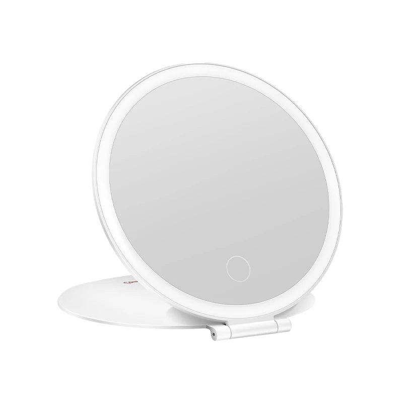 7" Rechargeable LED Makeup Mirror | 3-Color Dimmable Vanity LED Vanity Mirror QXL White