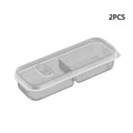 2-Pack Fridge Food Storage Containers | Sealed Compartment Box Food Storage Container QXL B