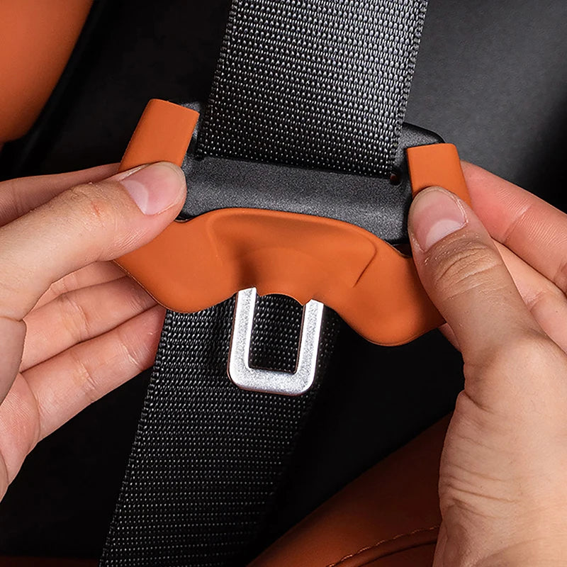 2-Pack Silicone Seat Belt Buckle Covers – Anti-Scratch Protector Seat Belt Buckle Cover QXL