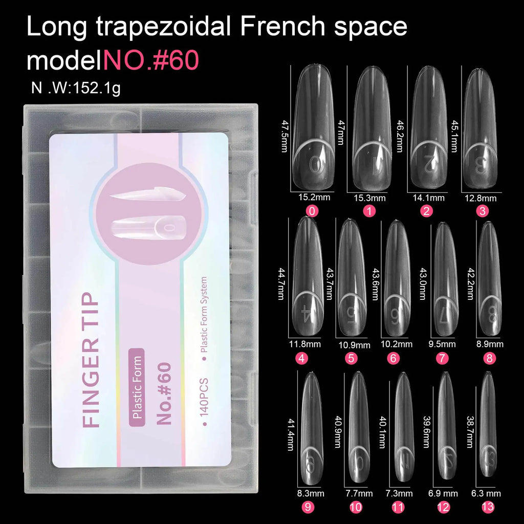 140-Pc Sandwich Dual Nail Extension Forms | French Manicure Nail Extension Forms QXL 2