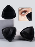 3-Pack Triangle Makeup Sponge Puffs | Foundation Applicator Makeup Sponge Puff QXL black
