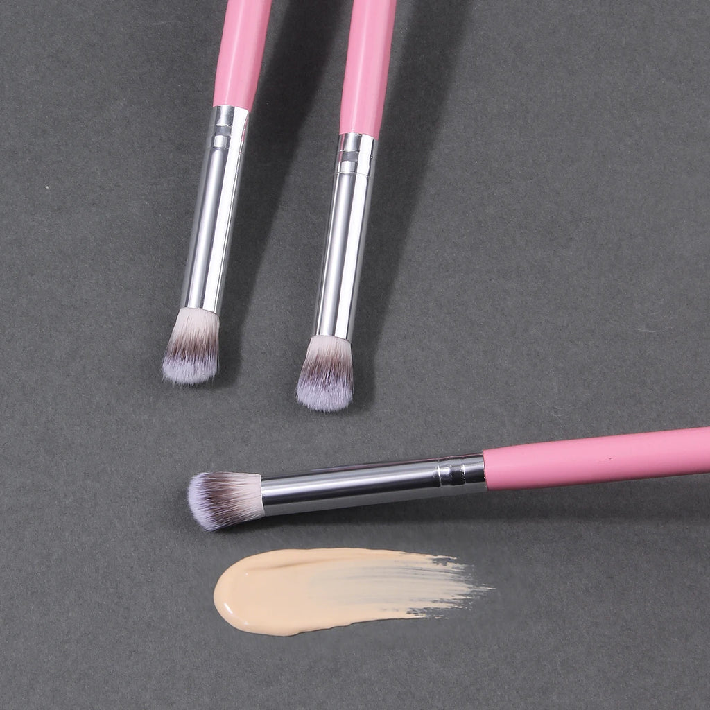 KOSSHOW 3-Pack Oblique Concealer Brushes – Soft & Precise Concealer Brush Set QXL