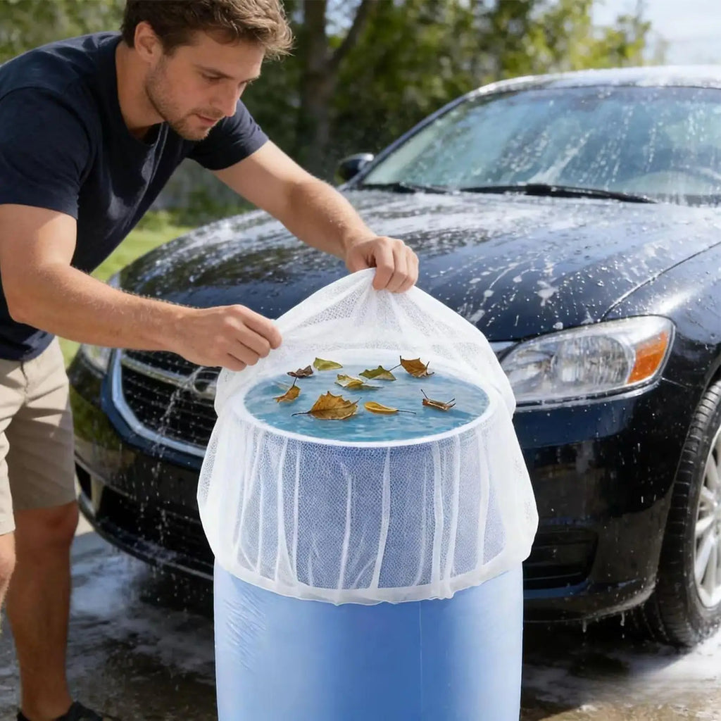 Heavy-Duty Rain Barrel Screen Fly-Proof Mesh Filter Cover Rain Barrel Screen QXL