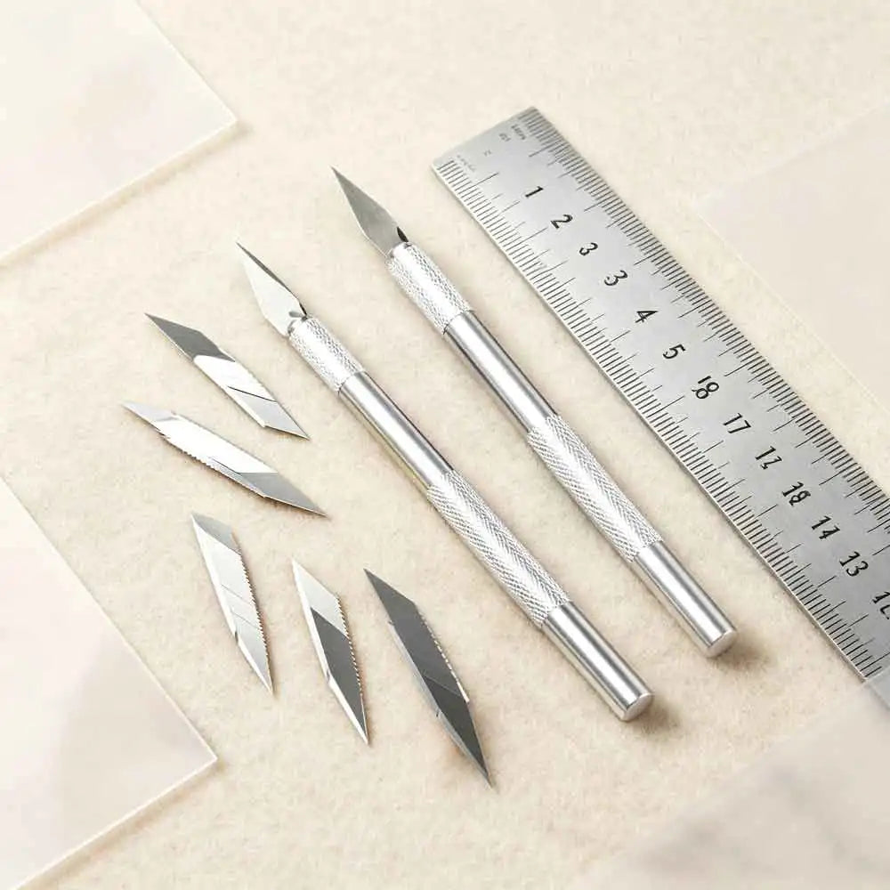 10-Piece Precision Hobby Knife Set | Colorful Craft Knife Kit Precision Hobby Knife Set QXL