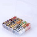 10-Roll Nail Foil Stickers | Gold Silver Floral Chameleon Decals Nail Foil Stickers QXL C