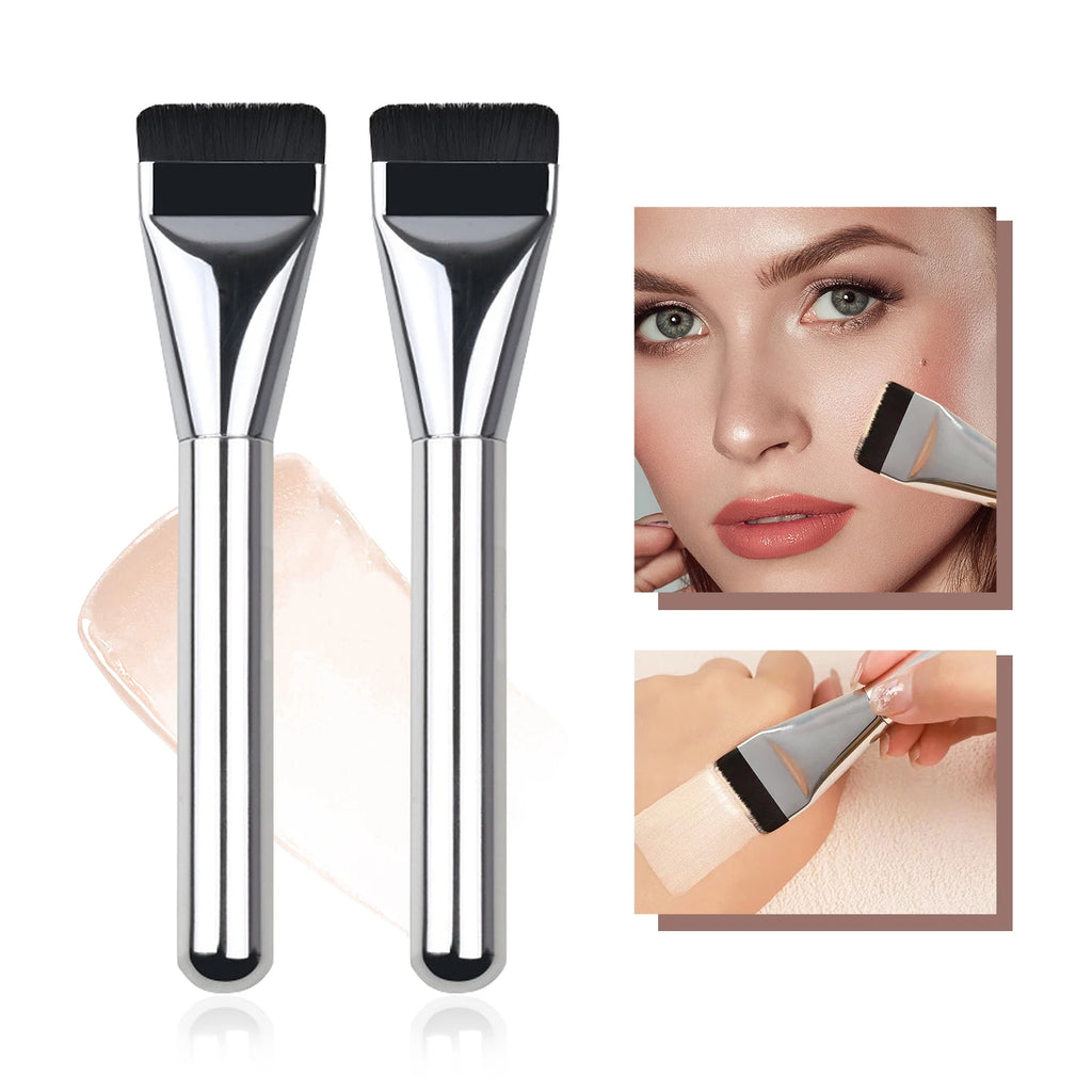 Ultra Thin Flat Foundation Brush | Lightweight Contour Blending Foundation Makeup Brush QXL