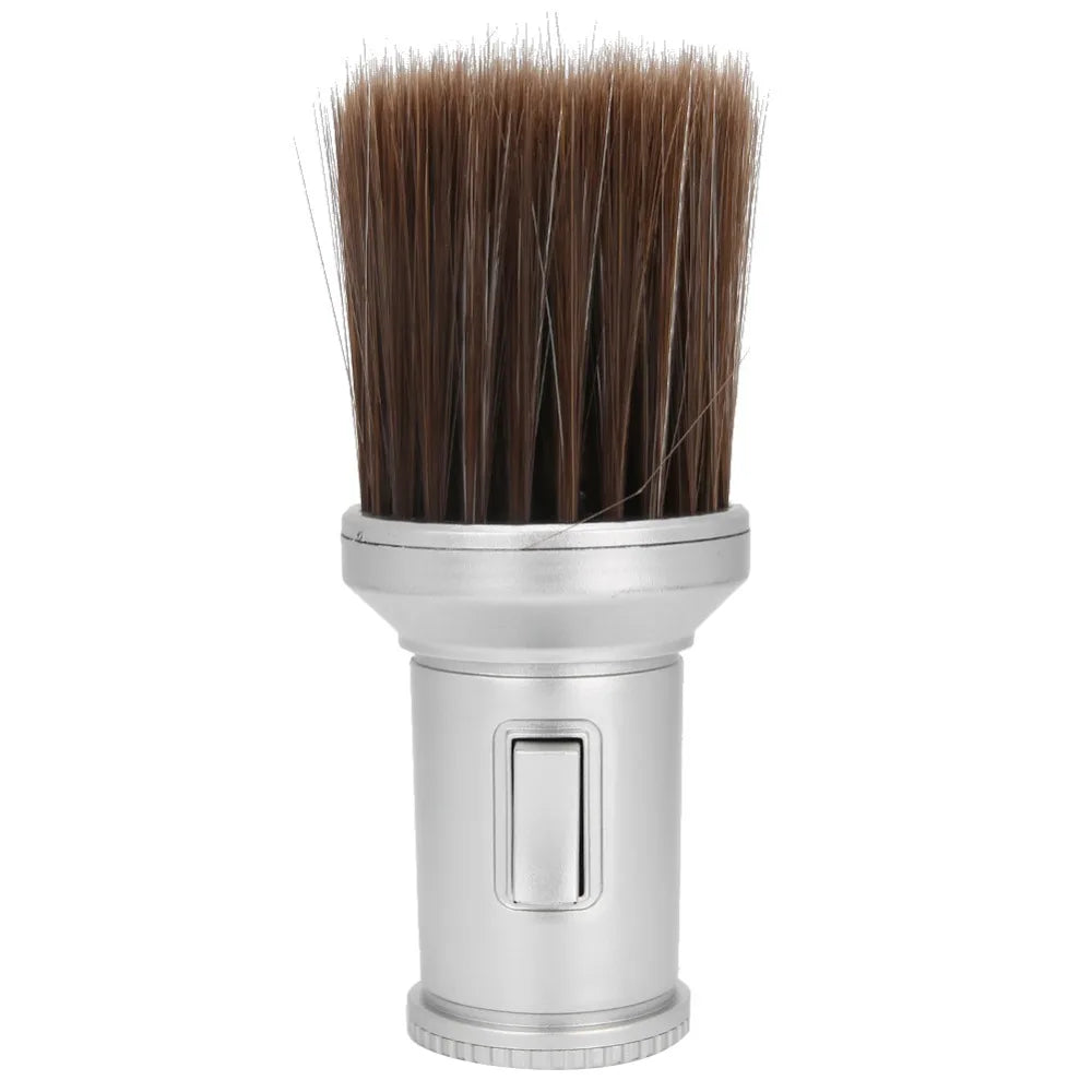Soft Bristle Neck Duster Brush | Professional Hair Sweep Tool Neck Duster Brush QXL Silver