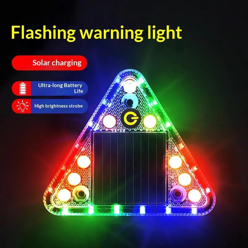 LED Solar Strobe Warning Light | Truck & Trailer Tail Lamp Solar Warning Light QXL Default Title