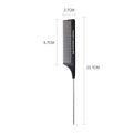 Black Professional Hair Styling Comb | Detangling & Parting Hair Styling Comb QXL 8616