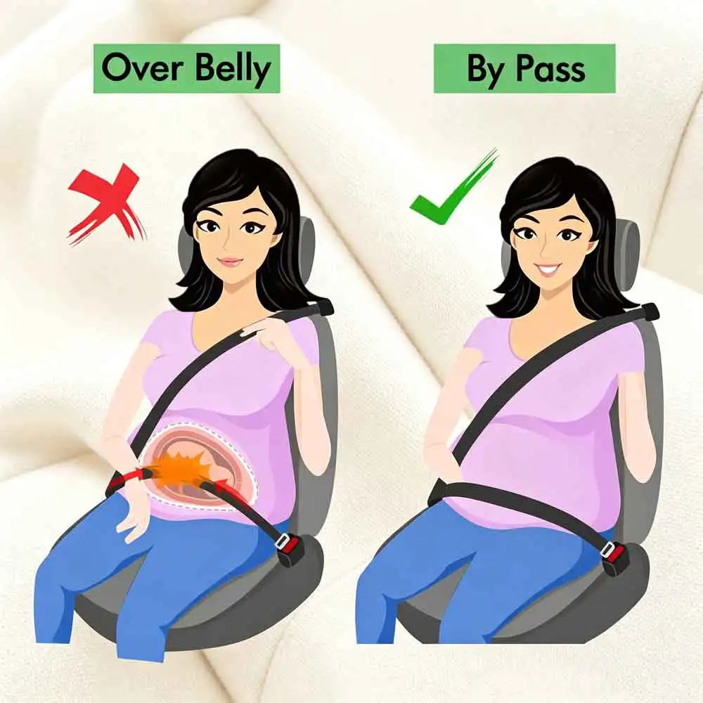 Maternity Car Seat Belt Adjuster | Pregnancy Bump Belt Guard Seat Belt Adjuster QXL