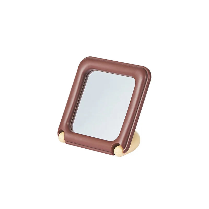 Foldable Makeup Mirror – Cute Chocolate Biscuit Handbag Design Makeup Mirror QXL Mirror