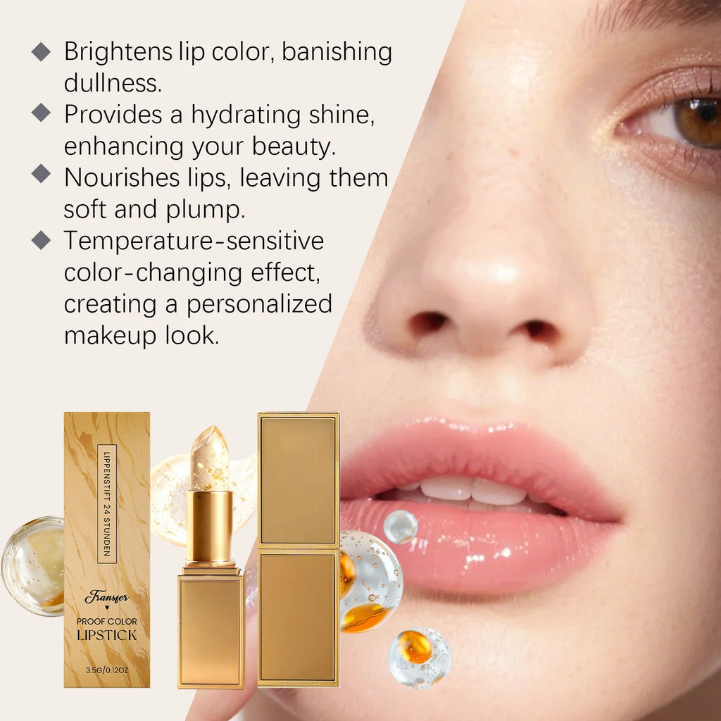 Gold Foil Color-Changing Lip Balm | Hydrating & Plumping Color-Changing Lip Balm QXL