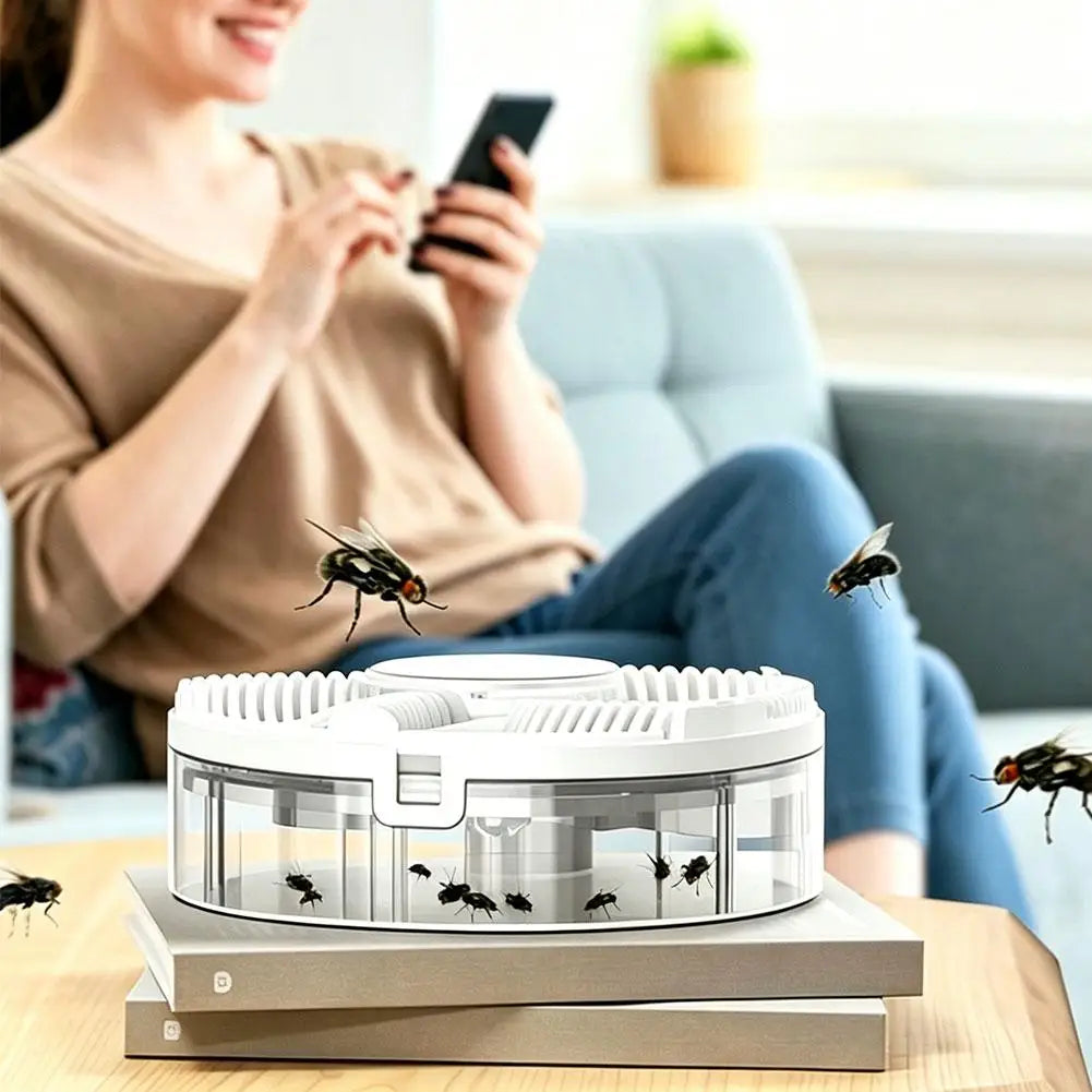 USB Electric Fly Trap Indoor – Silent Automatic Insect Catcher Electric Fly Trap QXL