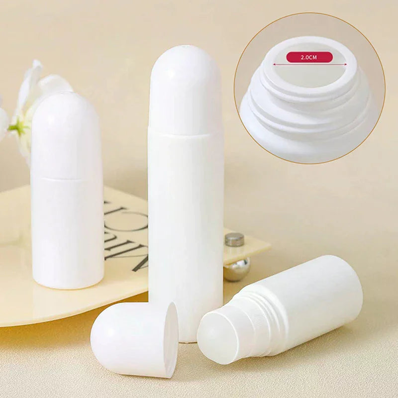 Refillable Roller Ball Bottle 50ml 100ml | DIY Deodorant & Oil Roller Ball Bottle QXL