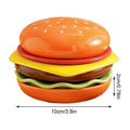 6-Pc Stackable Burger Plate Set | Mini Sauce & Dipping Bowls Novelty Plate Set QXL 1 set