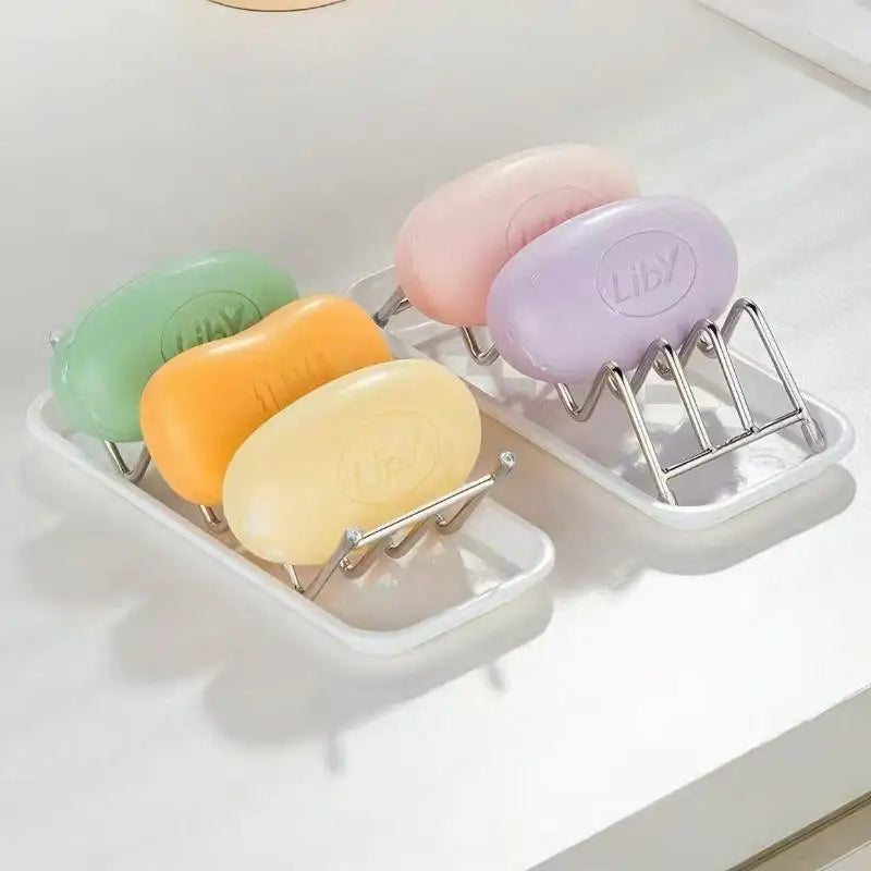 Stainless Steel Soap Rack & Drainage Tray | Bathroom Organizer Soap Rack & Tray QXL