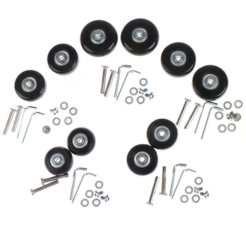 Luggage Replacement Wheels & Axles Kit 40–54mm | Suitcase Repair Luggage Wheel Repair Kit QXL