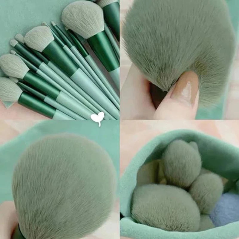 13-Piece Professional Makeup Brush Set – Foundation & Blush Makeup Brush Set QXL