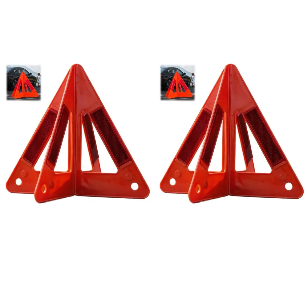 Foldable Reflective Car Emergency Warning Triangle Safety Sign Emergency Warning Triangle QXL 2PCS