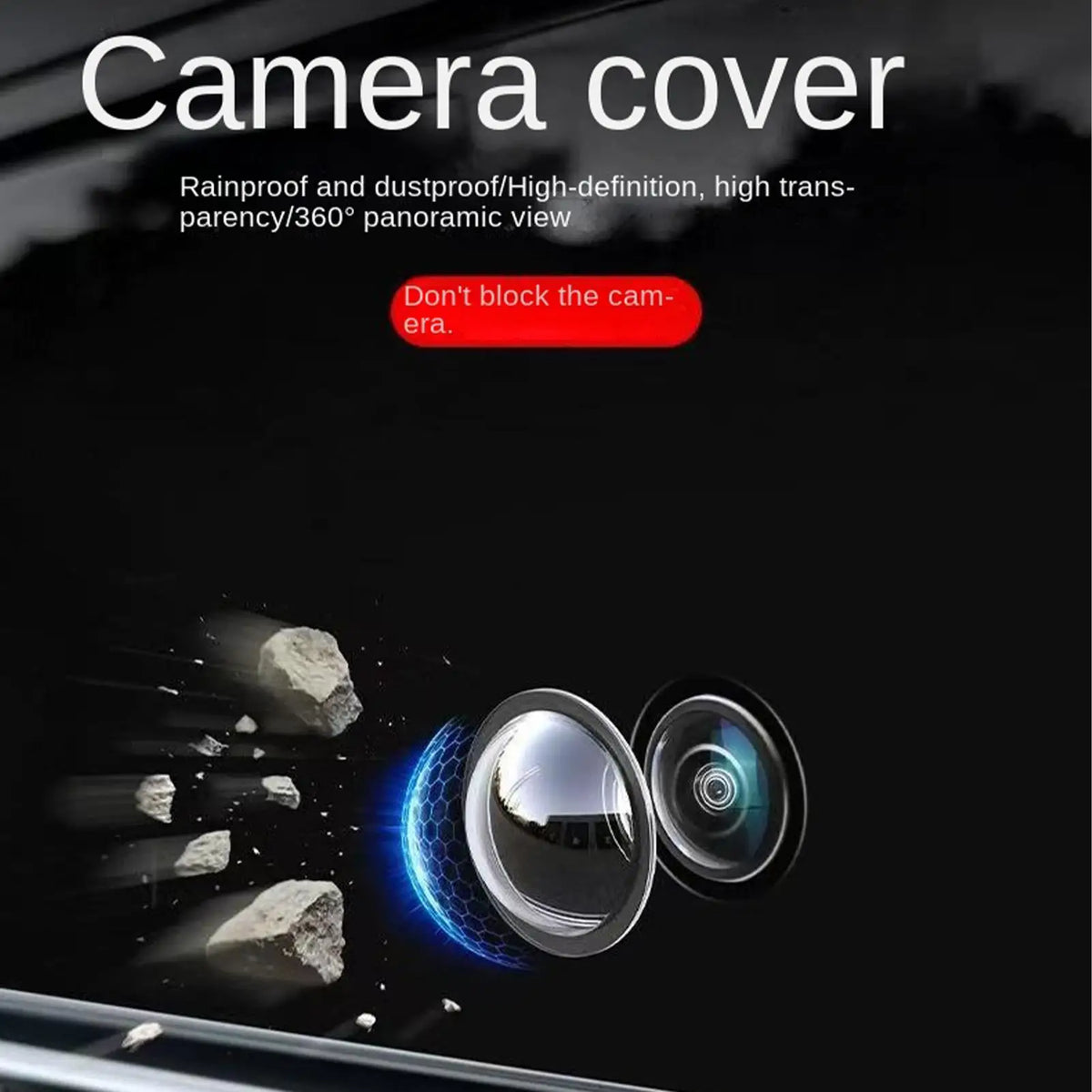 Car Camera Lens Protector – 360° Backup Camera Cover 2-Pack Camera Lens Protector QXL