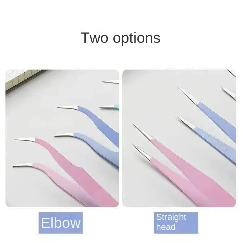 Stainless Steel Tweezers for Nail Art, Rhinestones & Lashes Nail Art Tweezers QXL