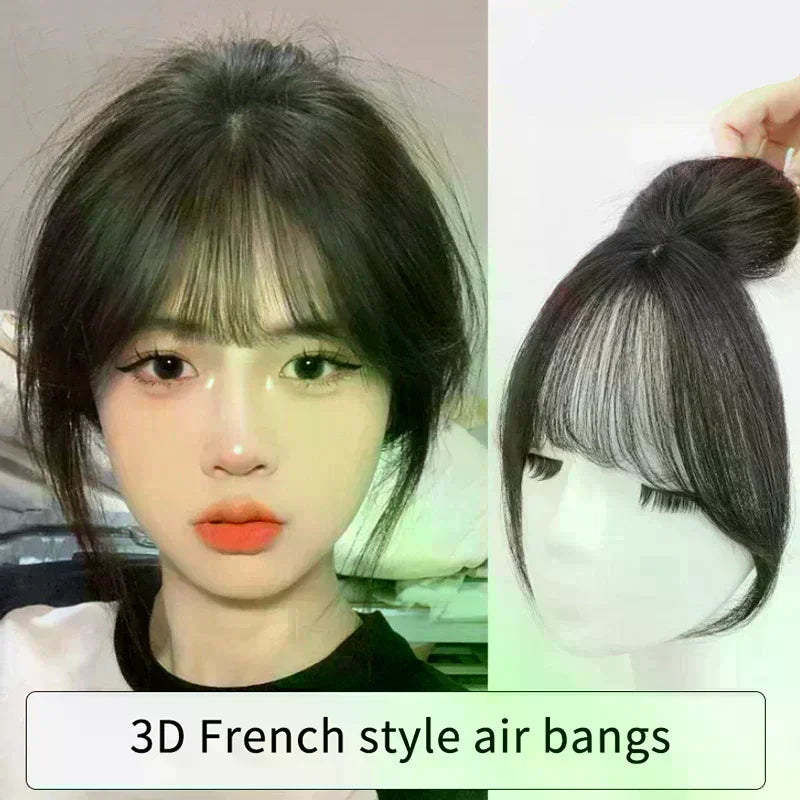 French Style Synthetic Fake Bangs Clip-In Hairpiece Clip-In Bangs Hairpiece QXL